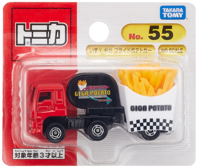Takara Tomy Tomica No.55 Isuzu Giga Mini French Fries Car Toy for 3+ Years Old