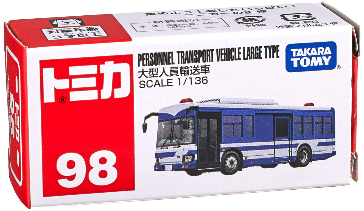 TAKARA TOMY Tomica 98 Véhicule de transport de personnel Bus de grand type
