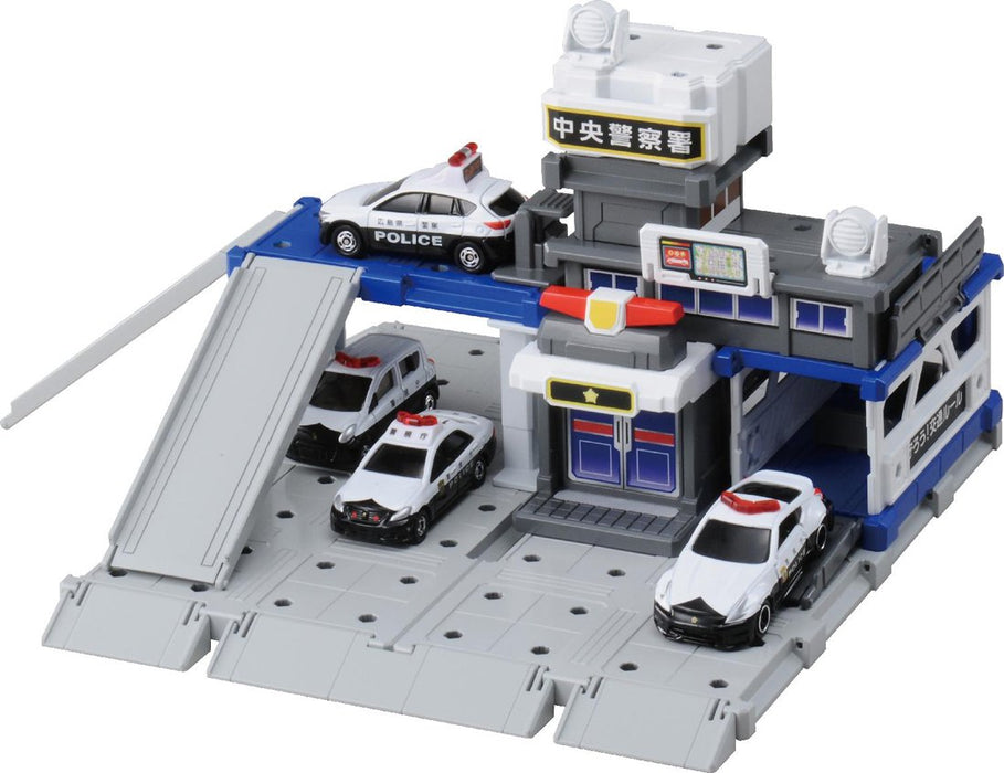 Takara Tomy Tomica World 874386 Tomica Town Build City Police Station Police Car Toys
