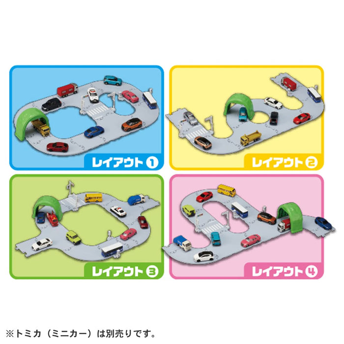TAKARA TOMY  Tomica World Tomica Town Easy To Assemble Basic Road Set