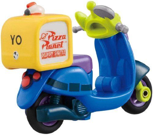 Takara Tomy Tomica Disney Motors Dm-02 Pizza Planet Alien Mini Motorrad F/s