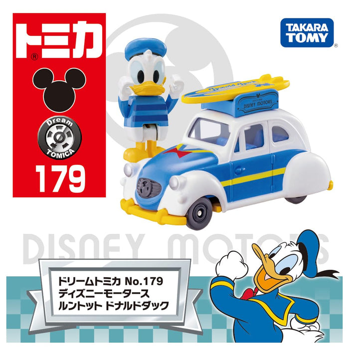 Takara Tomy Tomica Dream No.179 Disney Motors Runtotto Donald Duck Toy 3+