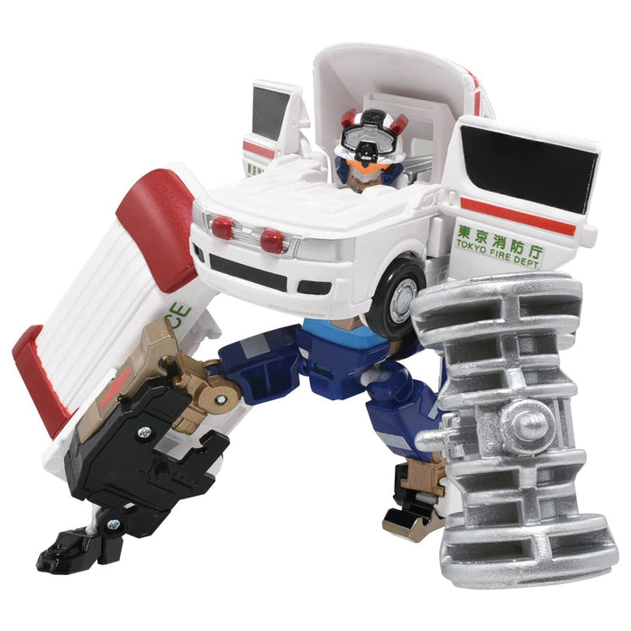 Takara Tomy Tomica Job Labor Jb03 Medi Braver Ambulance Toy 3+
