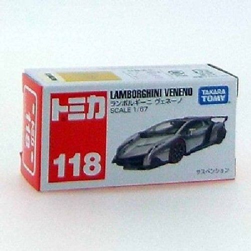 Takara Tomy Tomica No.118 Lamborghini Veneno Box im Maßstab 1:67