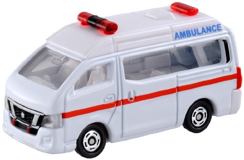 Takara Tomy Tomica No.18 1/69 Scale Nissan Nv350 Caravan Ambulance Box F/s