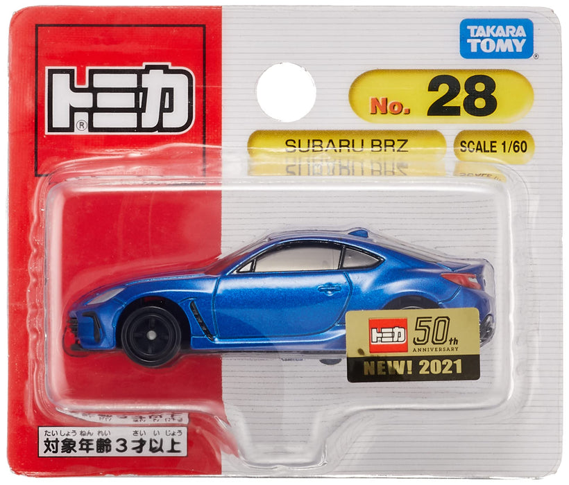 Takara Tomy Tomica No.28 Subaru Brz Mini Car Toy - Age 3+