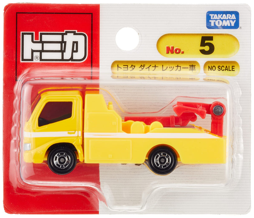 Takara Tomy Toyota Dyna Mini Car Toy No.5 Tow Truck Tomica Suitable for Ages 3+