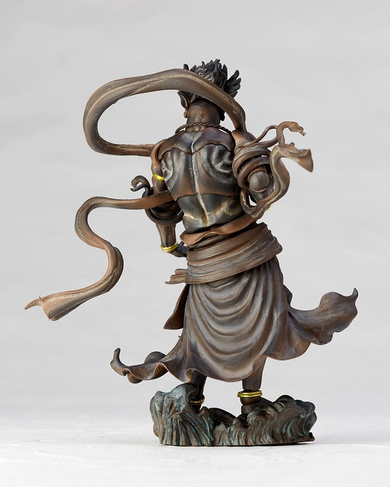 Kaiyodo Japan Fukasa Wood Carving Figurine 142Mm Pvc Abs Painted Movable Figure