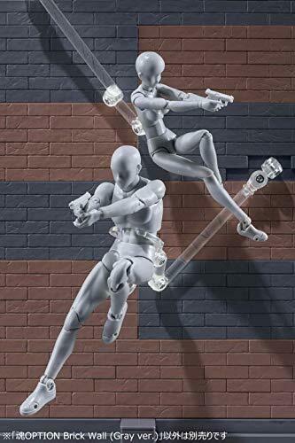 Tamashii Option Brick Wall Gray Ver. Action Figure Accessories Bandai