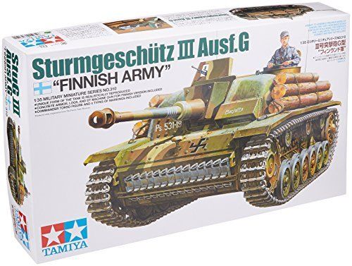 Tamiya 1/35 Strumgeschutz Iii Ausf.g Finnish Army Model Kit - Japan Figure