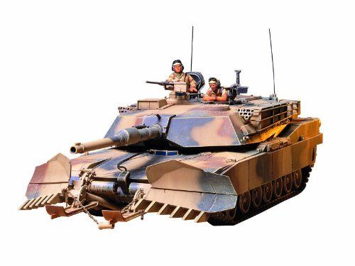 Tamiya 1/35 U.s. M1a1 Abrams With Mine Plow Model Kit - Japan Figure