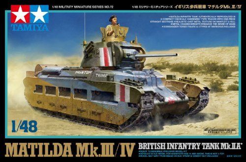 Tamiya 1/48 britischer Infanterie-Panzer Matilda Mk.iii/iv Modellbausatz