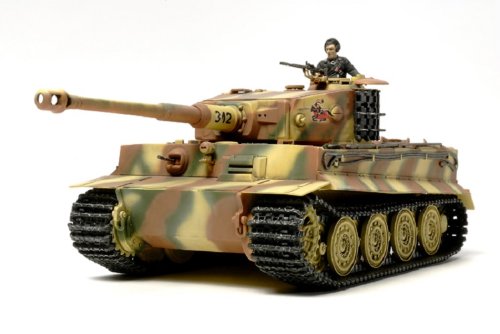 Tamiya 1/48 German Tiger I Late Production Model Kit - Japan Figure