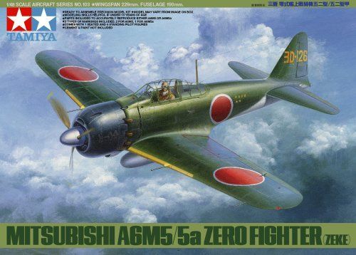 Kit de modèle Tamiya 1/48 Mitsubishi A6m5/5a Zero Fighter Zake Type 52/52 Koh