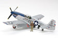 Tamiya 1/48 North American P-51b Mustang Blue Nose Model Kit - Japan Figure