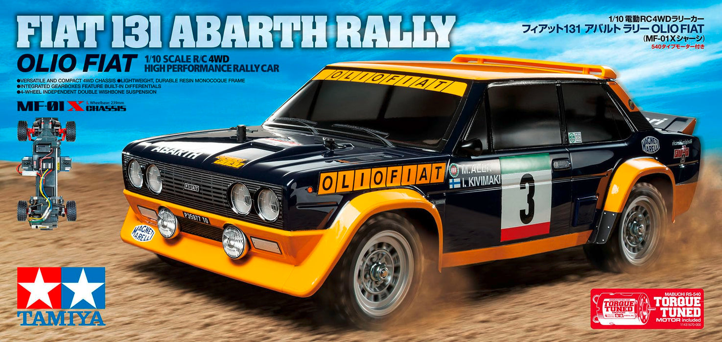 Tamiya 1/10 Abarth Rally Olio Fiat 58723 (MF-01X Chassis)