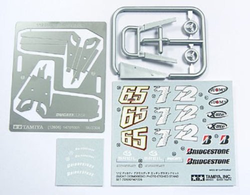 Tamiya 1/12 Detail Up Parts Series No.06 Ducati Desmosedici Support de gravure Pièces de modèle en plastique 12606