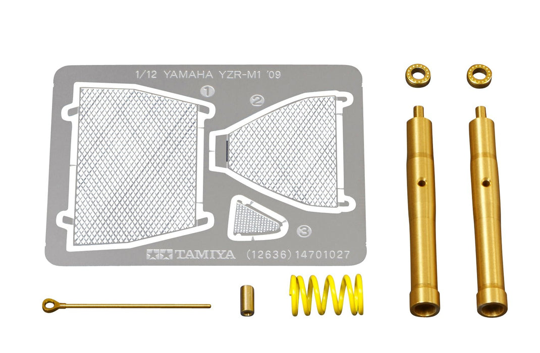 TAMIYA 12636 Yamaha Yzr-M1 '09 Vordergabel-Set im Maßstab 1:12