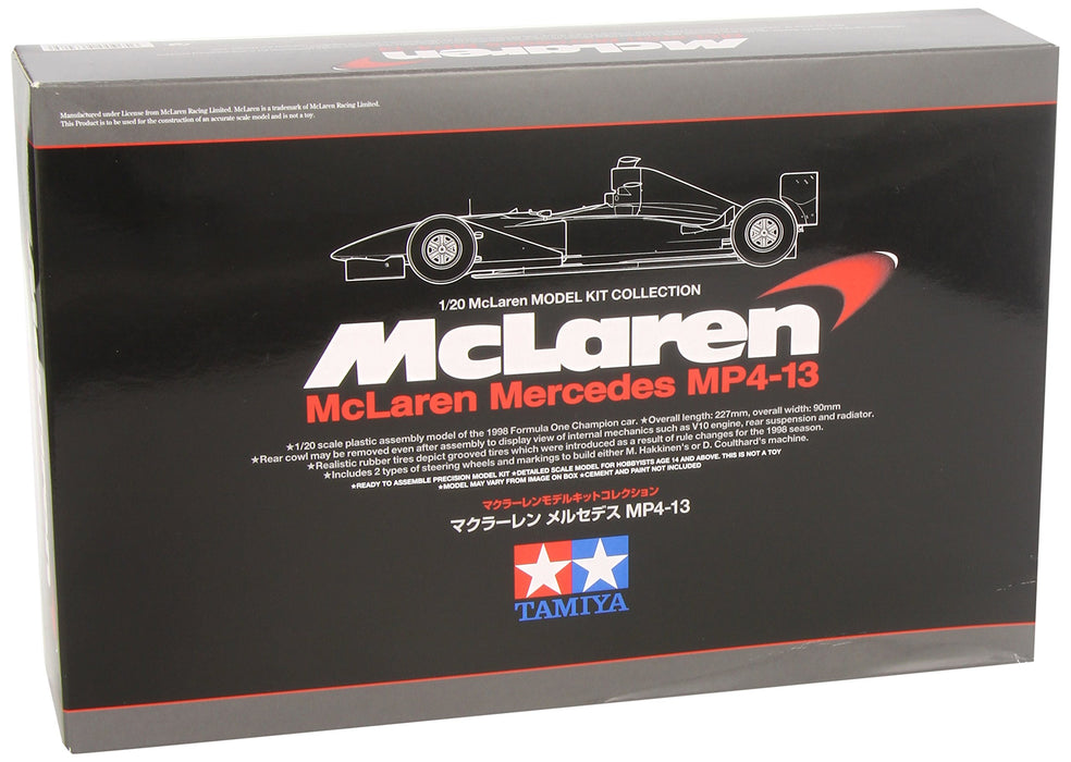 TAMIYA 89718 McLaren Mercedes MP4-13 Bausatz im Maßstab 1/20