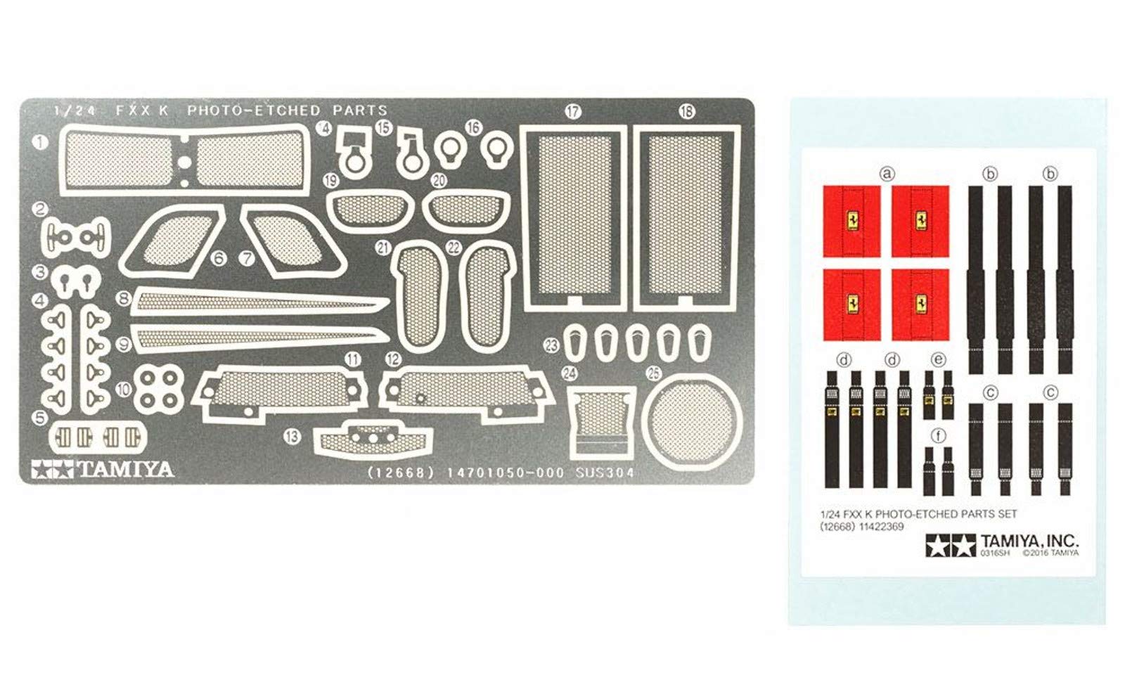 TAMIYA 12668 Fxx K Photo-Etched Parts Set 1/24 Scale