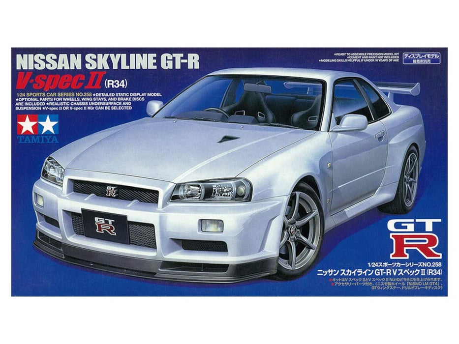 Tamiya 1/24 Sports Car Series No.258 Nissan Skyline Gt-R V Spec Ii Plastique Modèle 24258