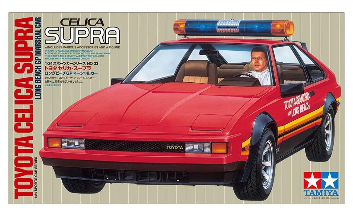 Tamiya 24033 Toyota Celica Supra Long Beach GP Marshal Auto 1/24 Maßstab Auto Bausatz