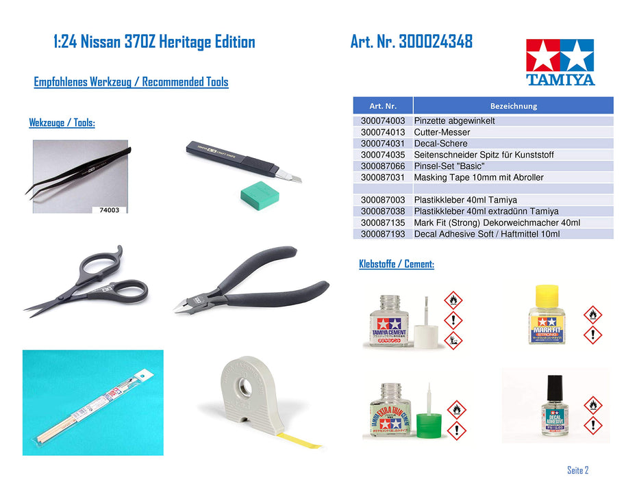 TAMIYA 24348 Nissan Fairlady Z Heritage Edition Bausatz im Maßstab 1/24