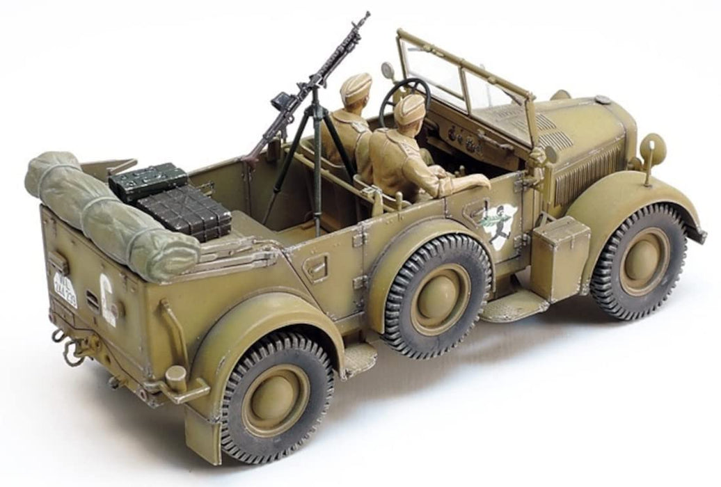 Tamiya 1/35 Italeri Series German Army Medium-Sized Military Vehicle Holch Kfz.15 North African Campaign Plastic Model 37015 Molding Color