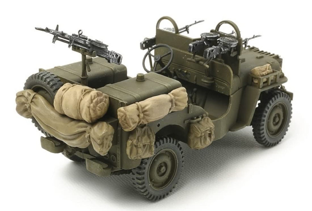 Tamiya 1/35 Scale Limited Edition British Army Sas Command Car 1944 (With 2 Dolls) Plastic Model 25423 Molding Color