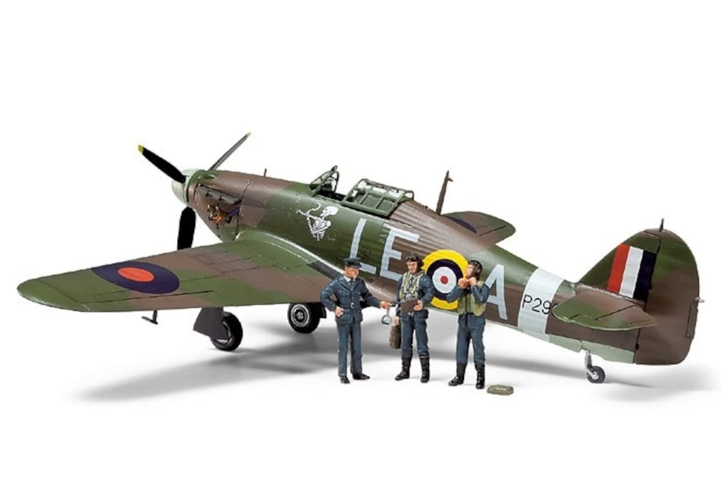 TAMIYA 1/48 Hawker Hurricane Mk.IW/3 Figuren Plastikmodell