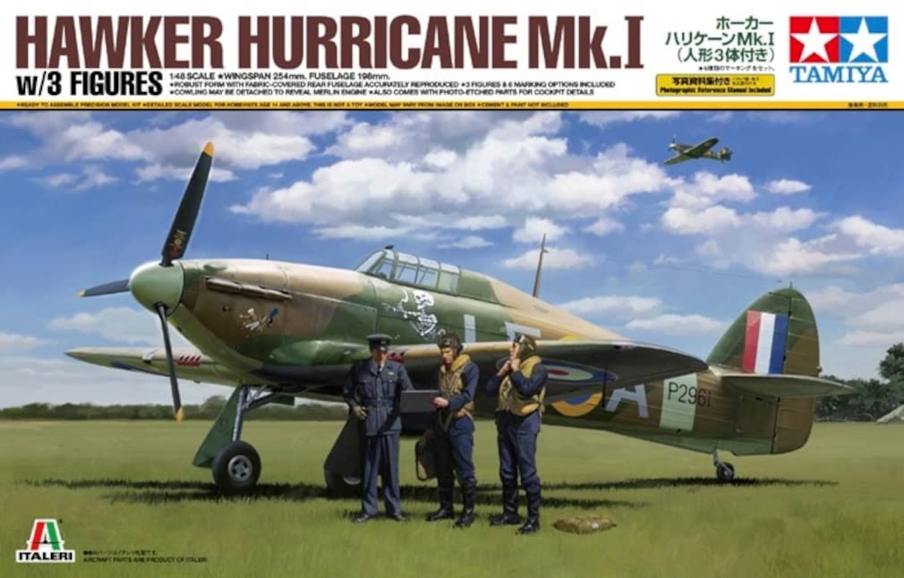 TAMIYA 1/48 Hawker Hurricane Mk.IW/3 figurines modèle en plastique