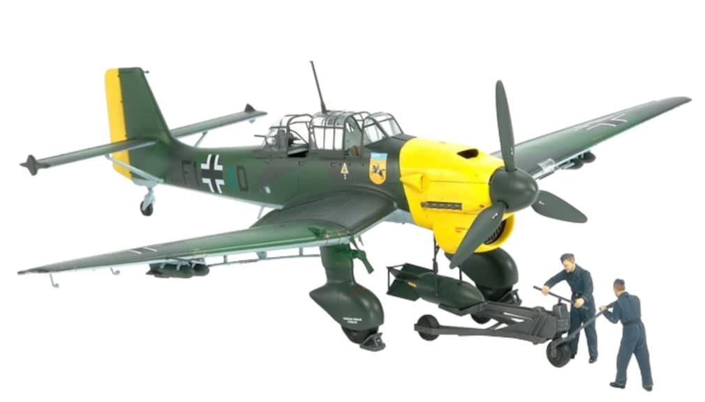 TAMIYA 1/48 Junkers Ju87 B-2 Stuka W/Bomb Loading Set Plastic Model