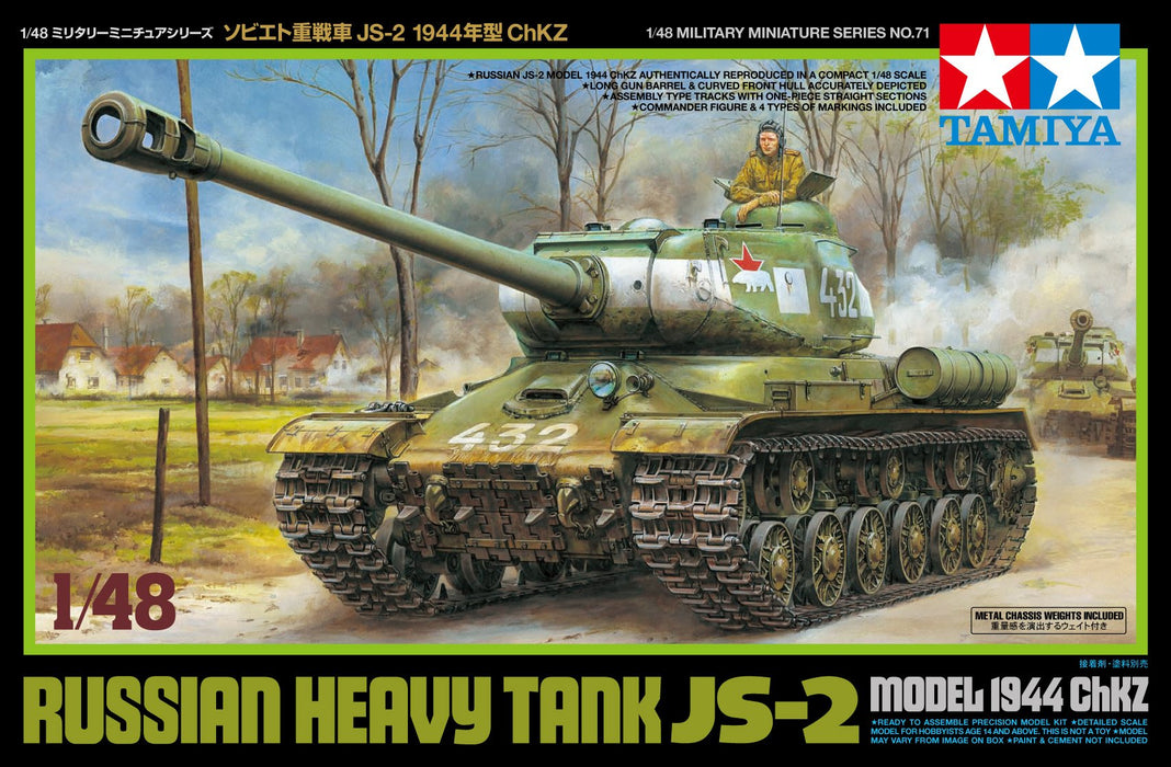 TAMIYA 32571 Russian Heavy Tank Js-2 Model 1944 Chkz 1/48 Scale Kit