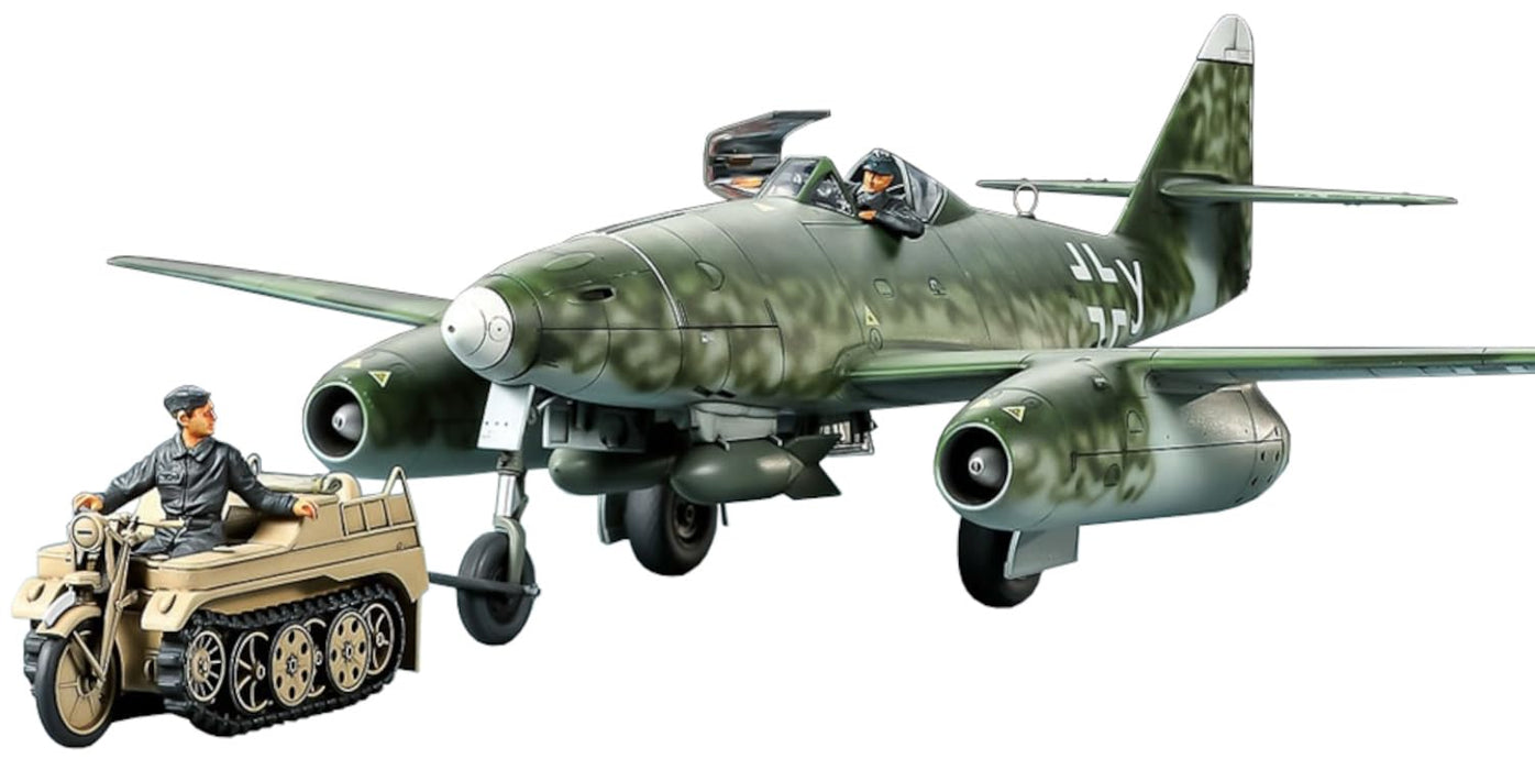 Tamiya 1/48 Messerschmitt Me262 A-2A Kettenkrad Kit de remorquage en plastique modèle 25215 - Japon