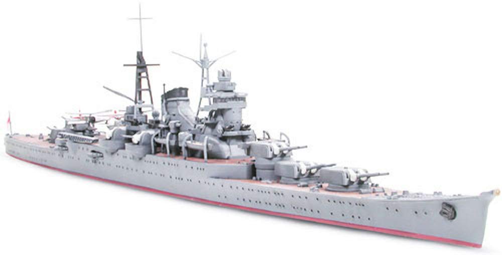 Tamiya 1/700 Waterline Series No.343 Japanese Navy Heavy Cruiser Suzuya Plastic Model 31343