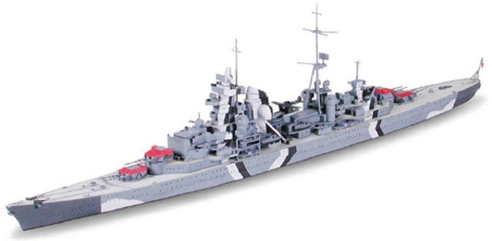 Tamiya Deutscher Schwerer Kreuzer Prinz Eugen Japanisches Plastikspielzeug Schiffsmodell im Maßstab