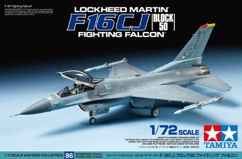 Tamiya 1/72 Lookheed Martin F-16cj Block50 Fighting Falcon Model Kit Japan