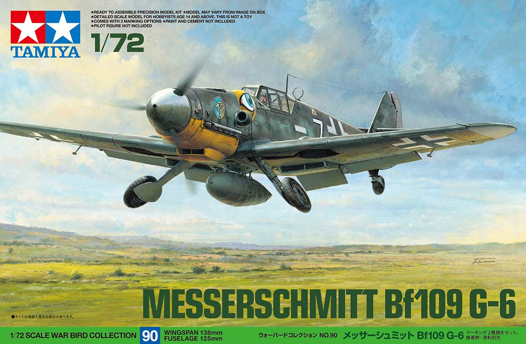 TAMIYA 60790 Messerschmitt Bf109 G-6 1/72 Scale Kit