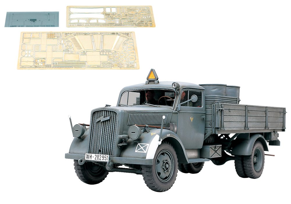 TAMIYA 25160 German Opel Blitz 3 Ton 4X2 Cargo Truck W/Photo Etched 1/35 Scale Kit