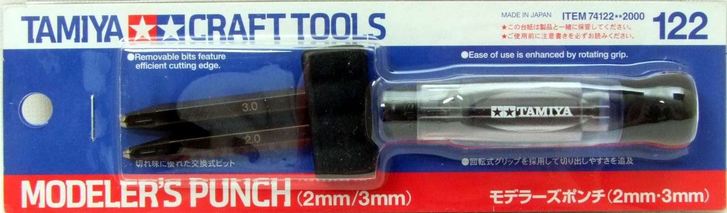 TAMIYA 74122 Craft Tools Modeler'S Punch 2Mm/3Mm