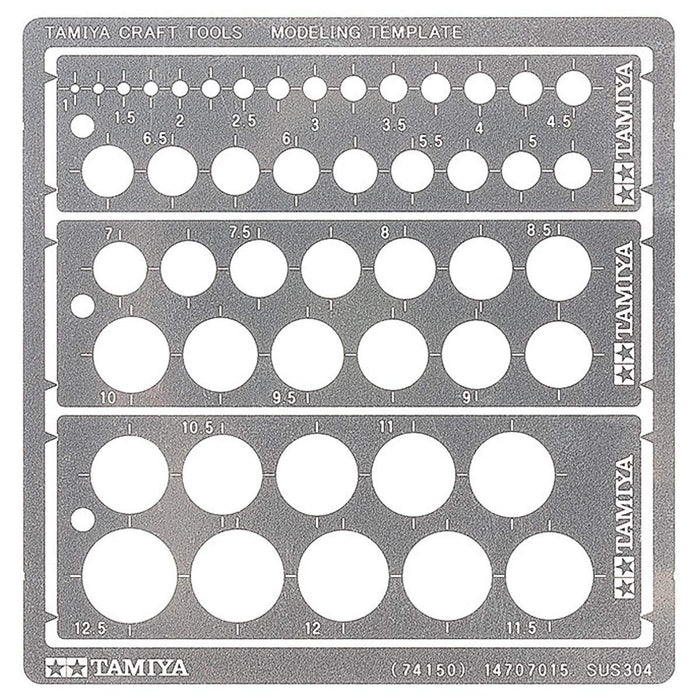 Tamiya Craft Tool Series No.150 Modeling Plate (Circle 1-12.5Mm) Plastic Model Tool 74150