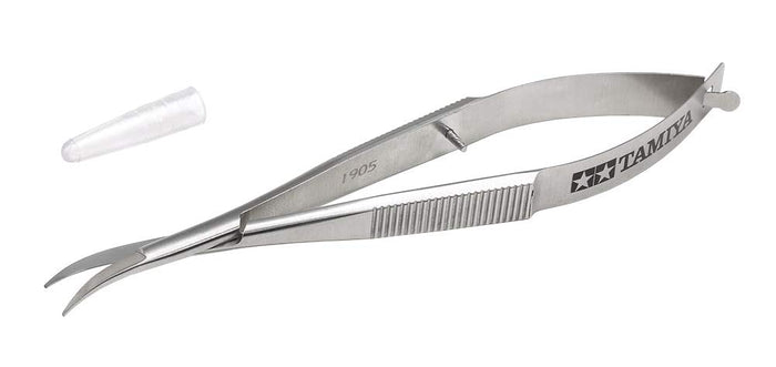 Tamiya 74151 Craft Tools Mini 4Wd Curved Scissors For Polycarbonate Bodies Curved Scissors- Japan Figure Store - #1 Bring To You The Best Japanese Goods