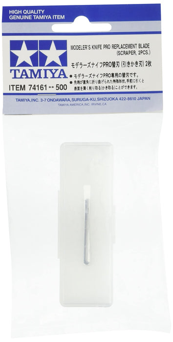 Tamiya Craft Tool Series No.161 Modeler&S Knife Pro Spare Blade (Scratching Blade) 2 Pieces Plastic Model Tool 74161-000