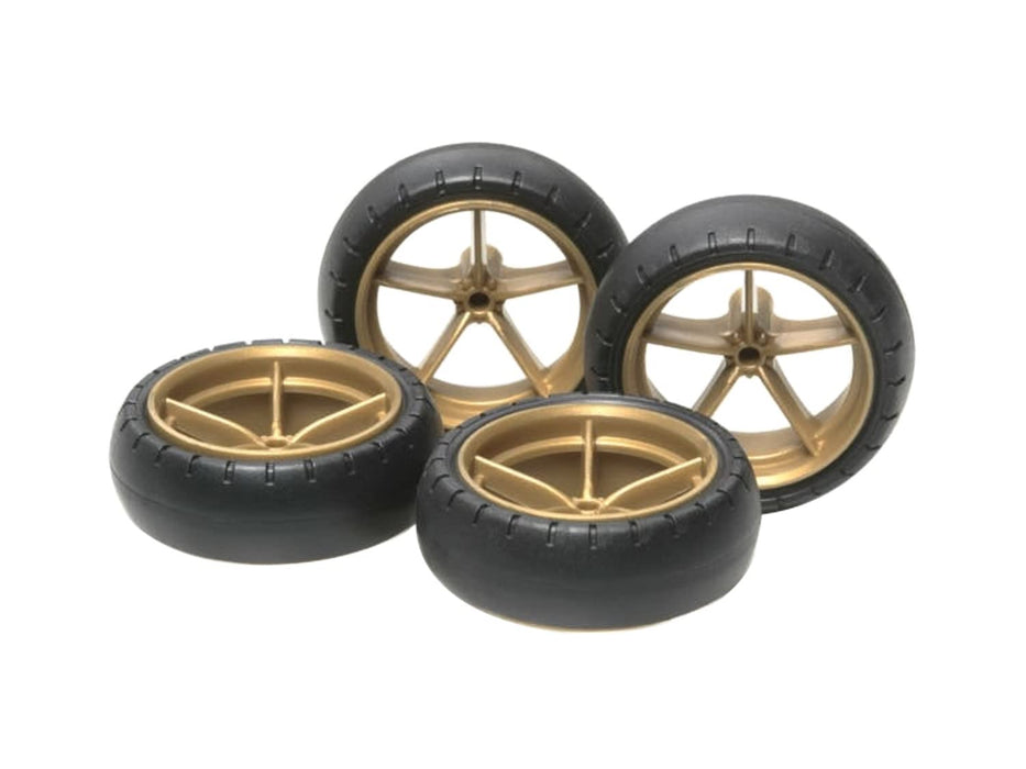 TAMIYA 15368 Mini 4Wd Large Dia. Narrow Lw Wheels With Arched Tire