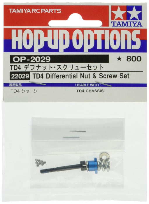 Tamiya Hop-Up Optionen Nr.2029 Op.2029 Td4 Differential Muttern- und Schraubensatz 22029