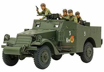 Tamiya M3a1 Scout Car Plastic Model Kit - Japan Figure