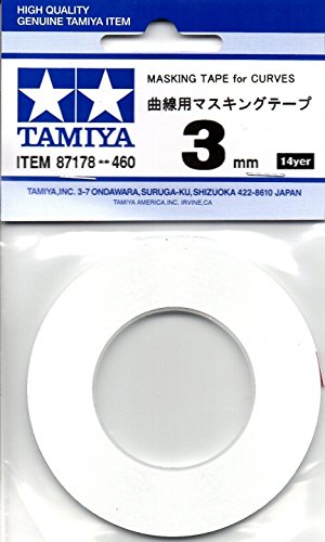 Tamiya 87178 Masking Tape For Curves 3mm Japanese Curve Tapes Painting Support Tools