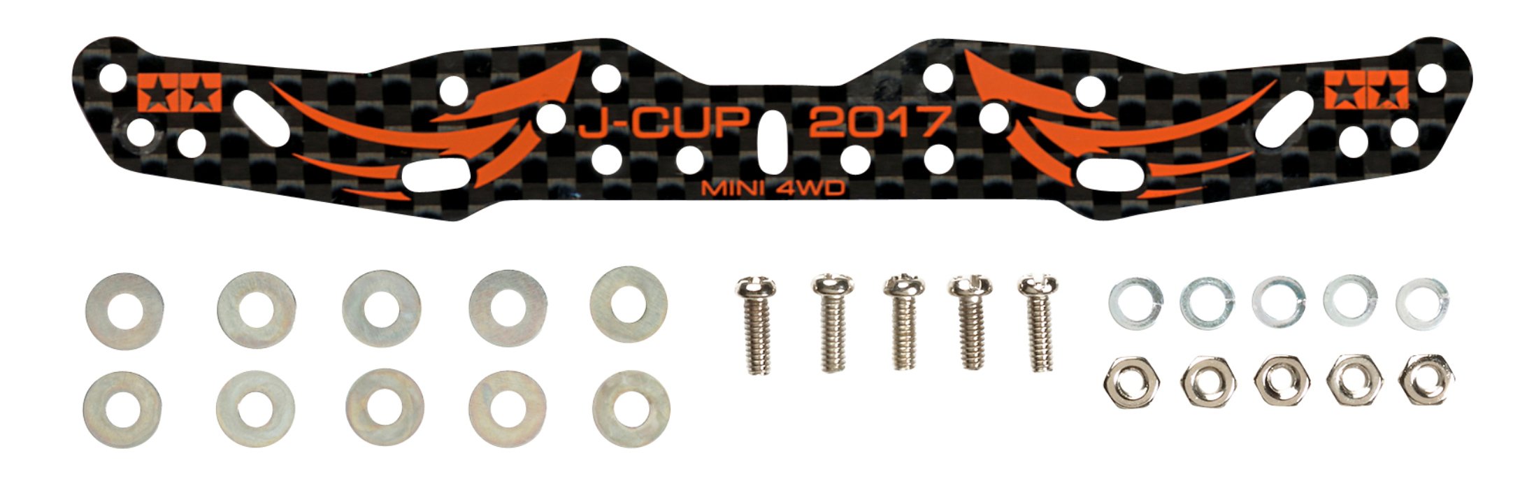 TAMIYA 95104 Mini 4Wd Hg Carbon Multi Roller Setting Stay 1.5Mm J-Cup 2017