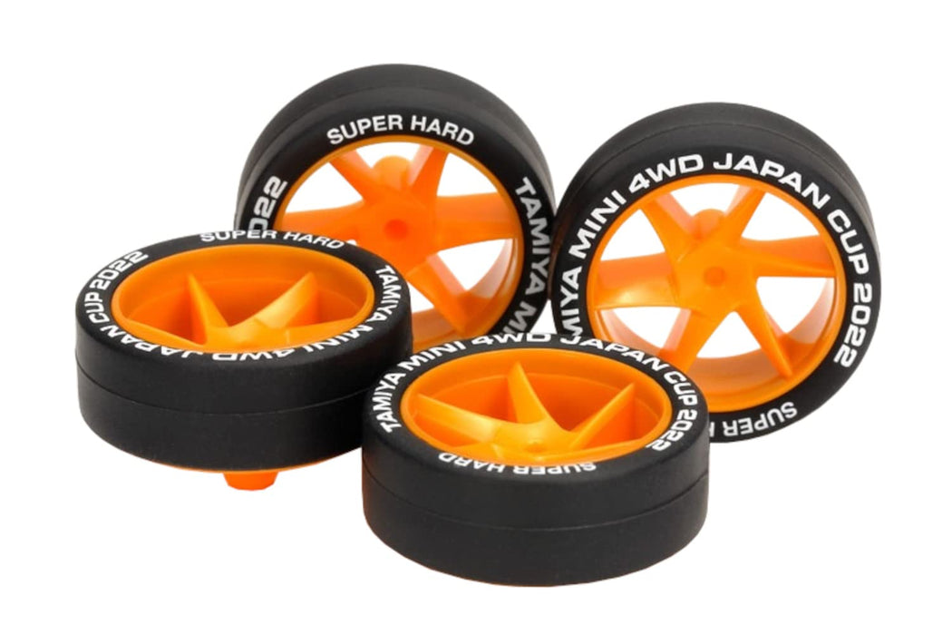 Tamiya Mini 4Wd Limited Super Hard Low Height Tire Spiral Wheel J-Cup 2022 95152 Orange