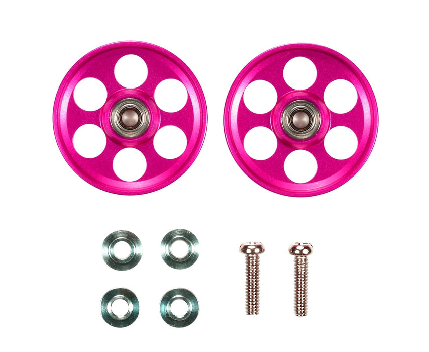 TAMIYA 95213 Mini 4Wd 19Mm Aluminum Ball-Race Rollers Ringless/Pink